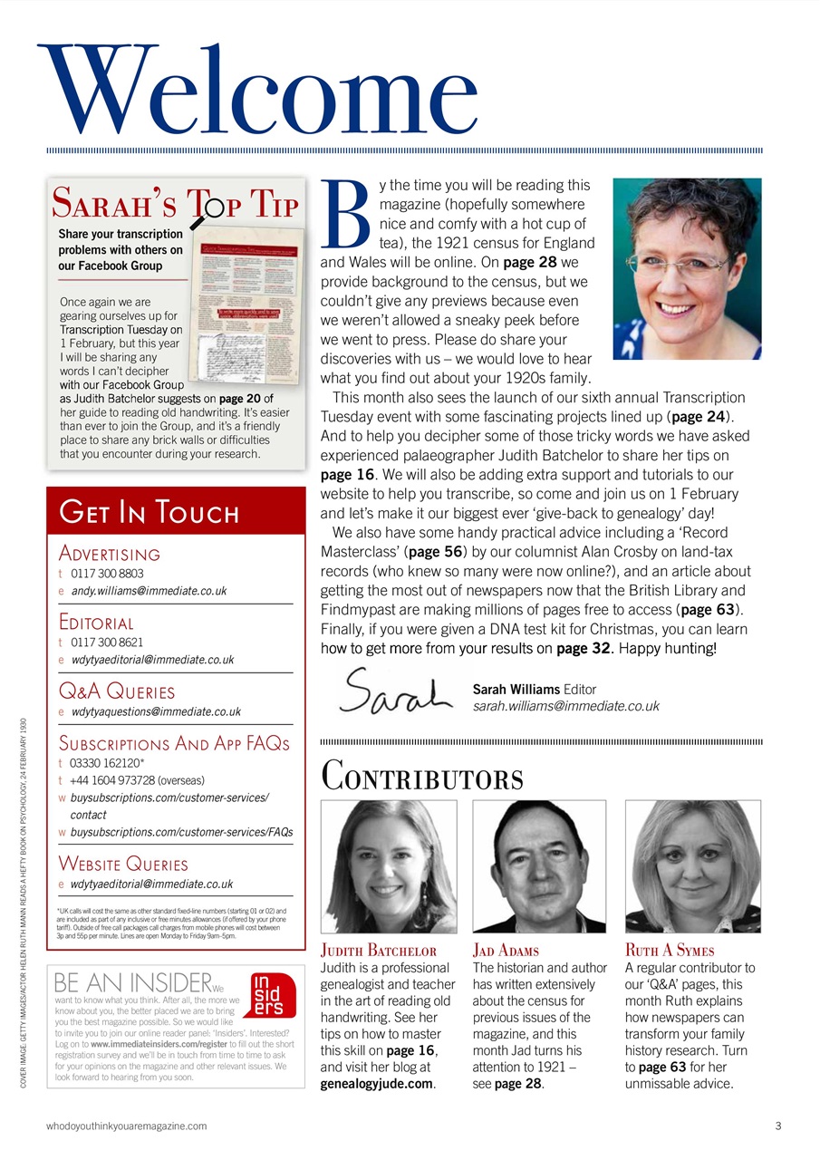 Who Do You Think You Are? Preview Pages