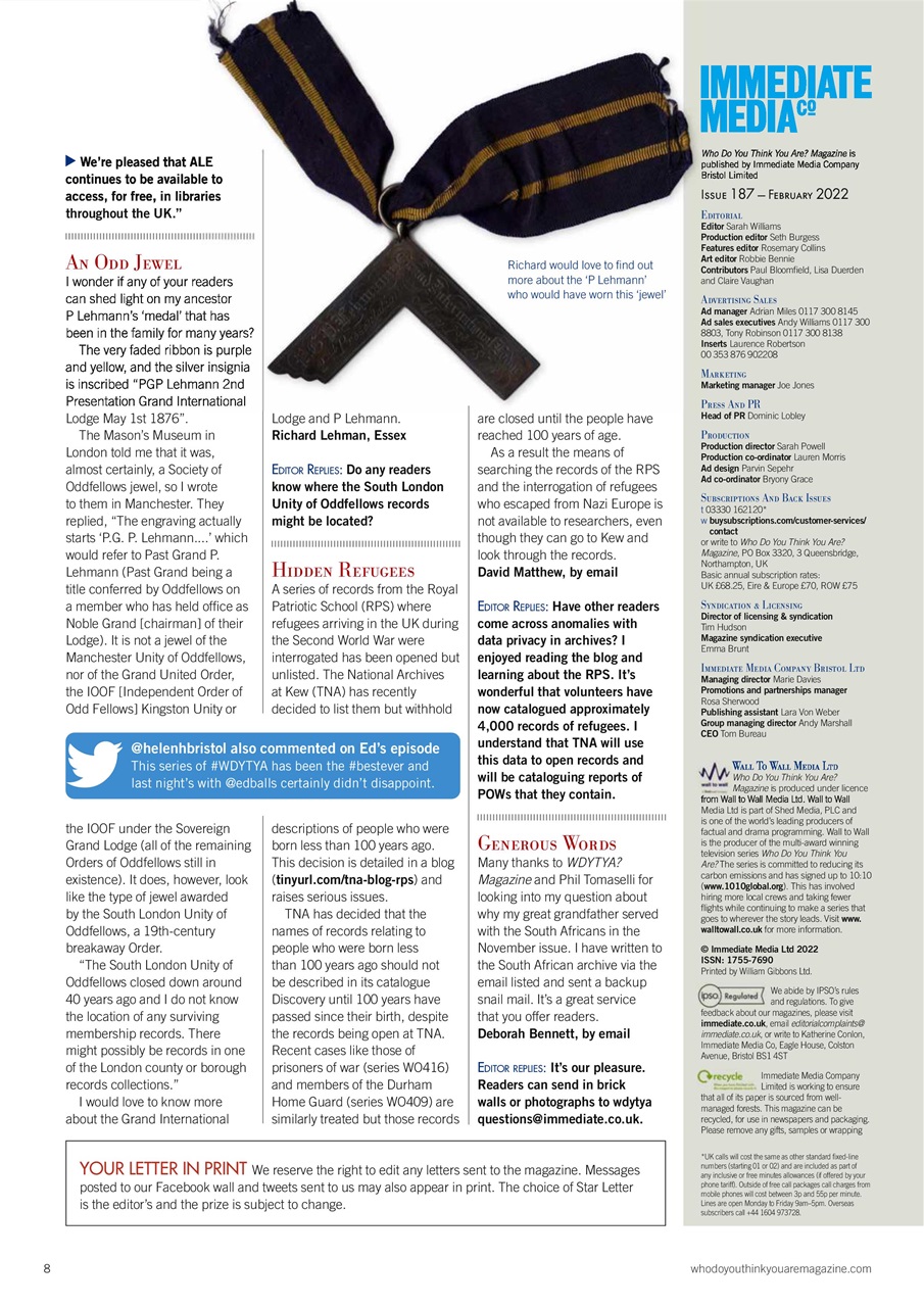 Who Do You Think You Are? Preview Pages