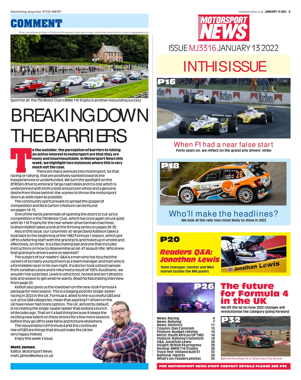Motorsport News Preview Pages