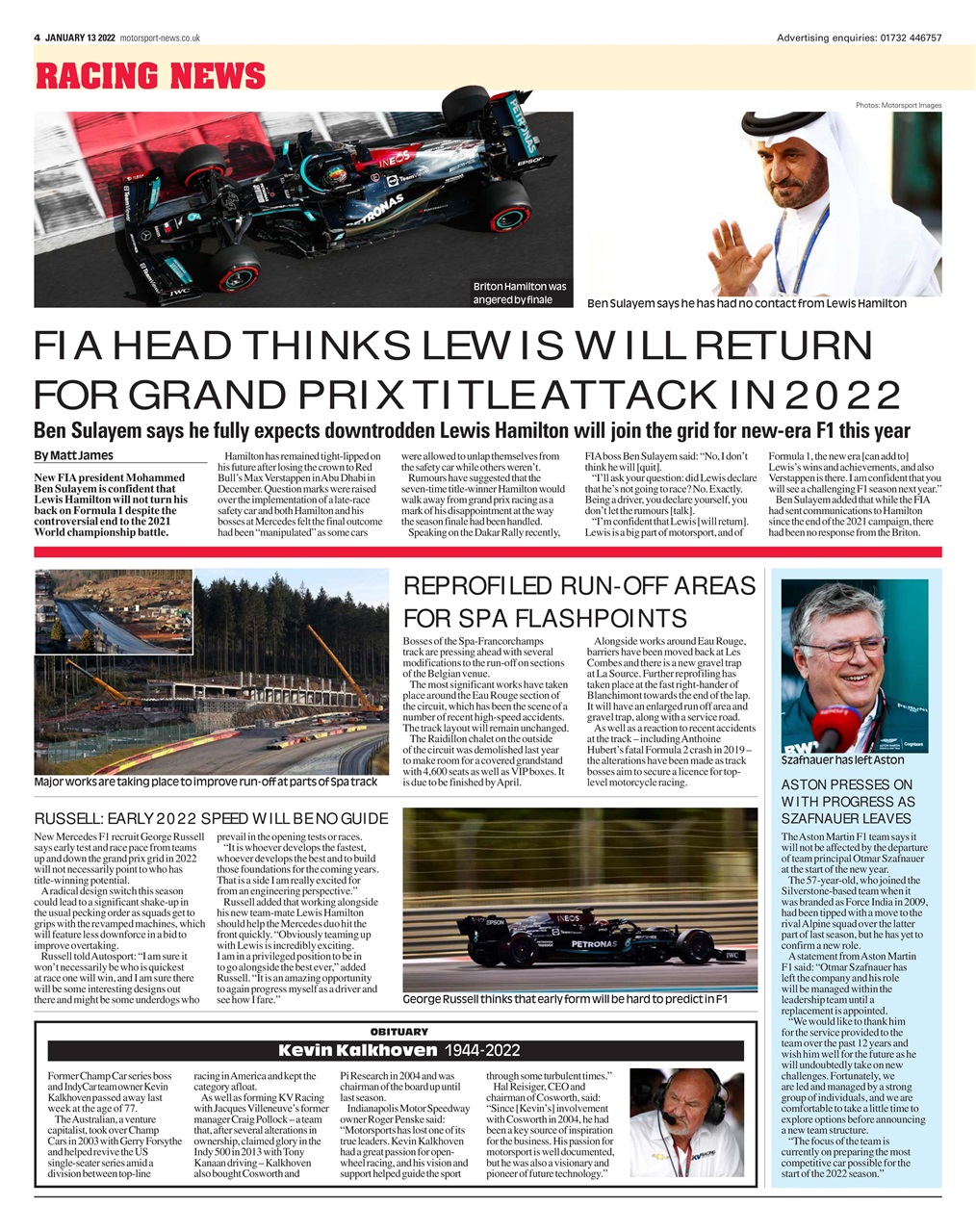 Motorsport News Preview Pages
