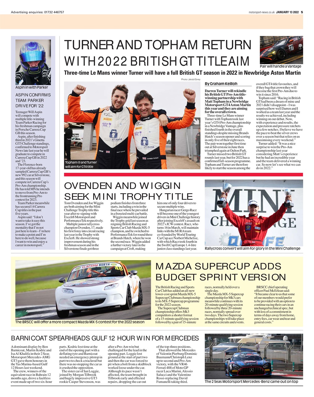 Motorsport News Preview Pages