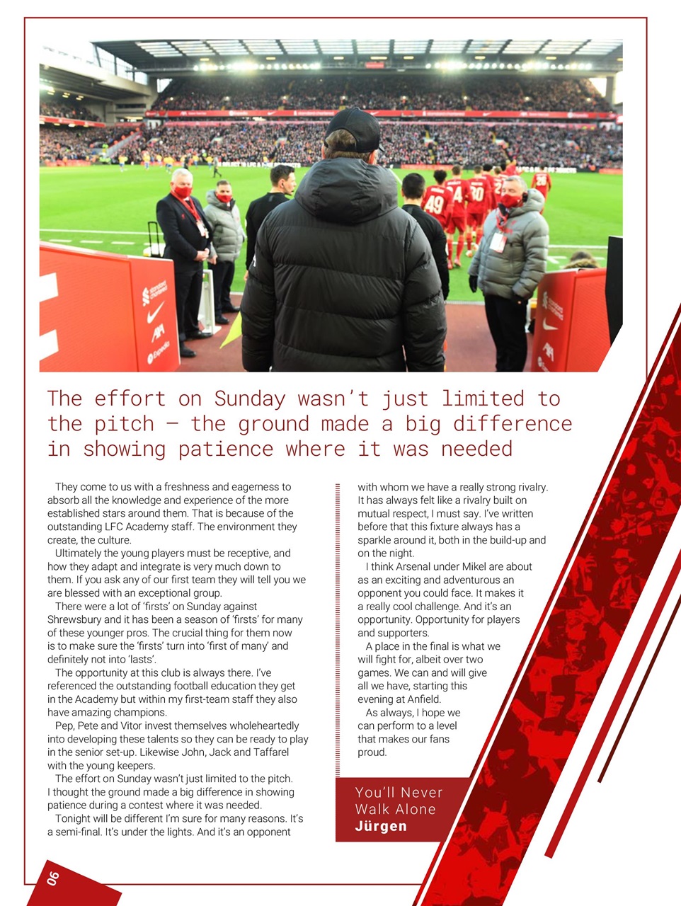 Liverpool FC Programmes Preview Pages