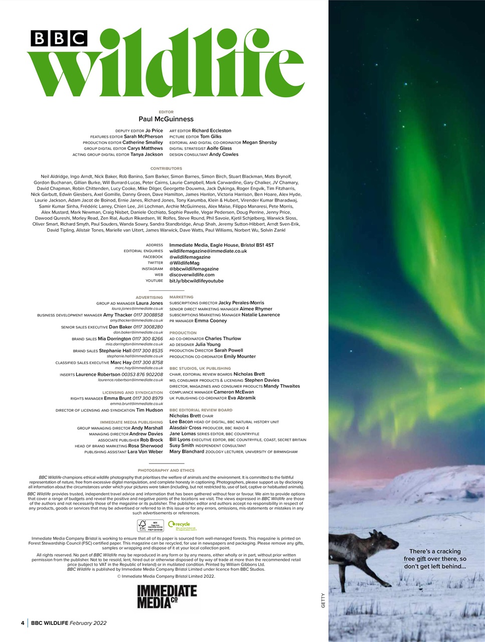 BBC Wildlife Magazine Preview Pages