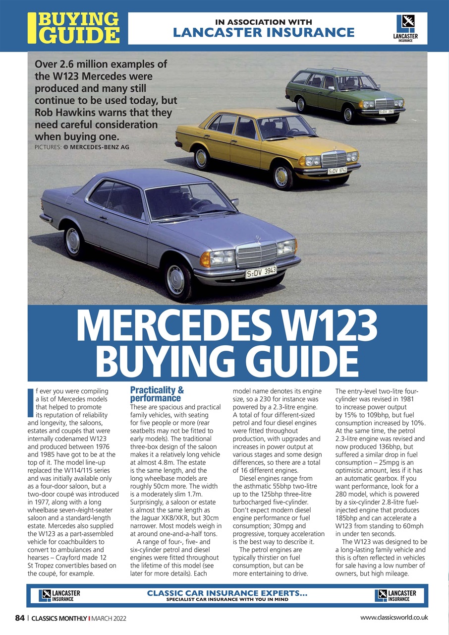 Classics World Preview Pages