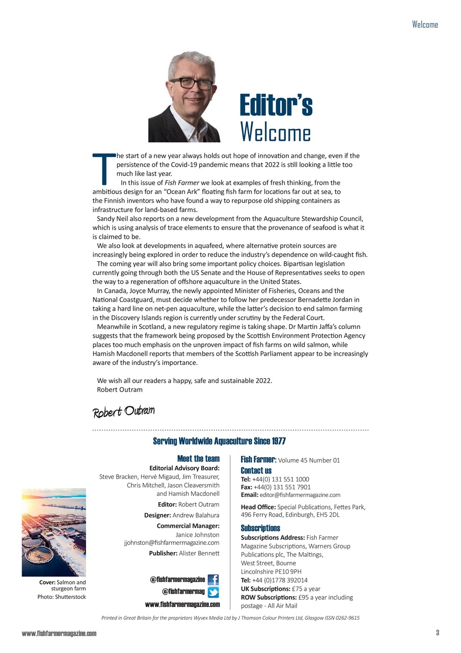 Fish Farmer Magazine Preview Pages