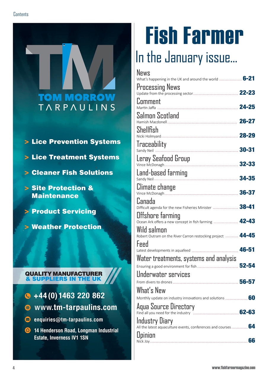 Fish Farmer Magazine Preview Pages