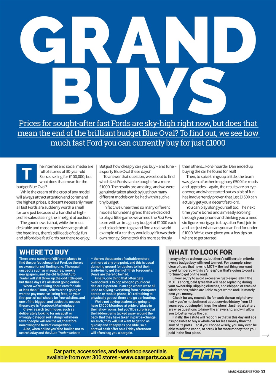 Fast Ford Preview Pages