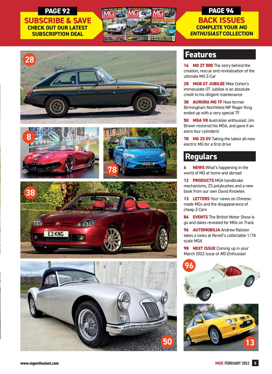 MG Enthusiast Preview Pages
