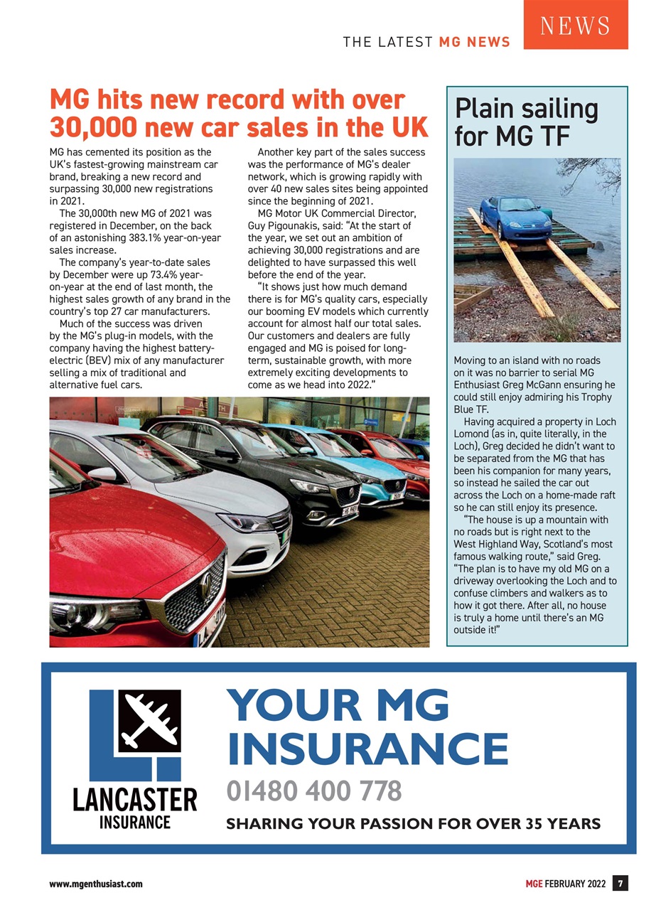 MG Enthusiast Preview Pages