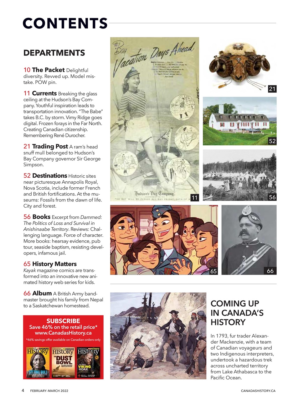 Canada's History Preview Pages
