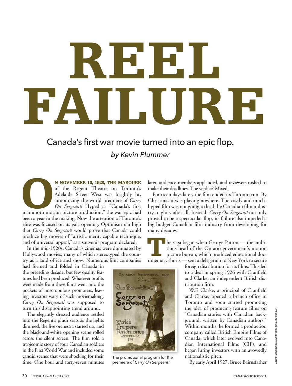 Canada's History Preview Pages