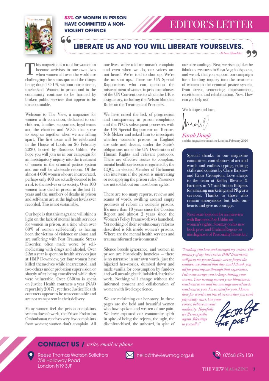 The View Magazine Preview Pages