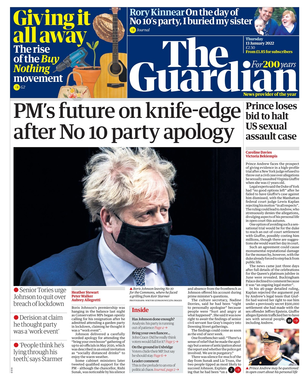 The Guardian Newspaper Preview Pages