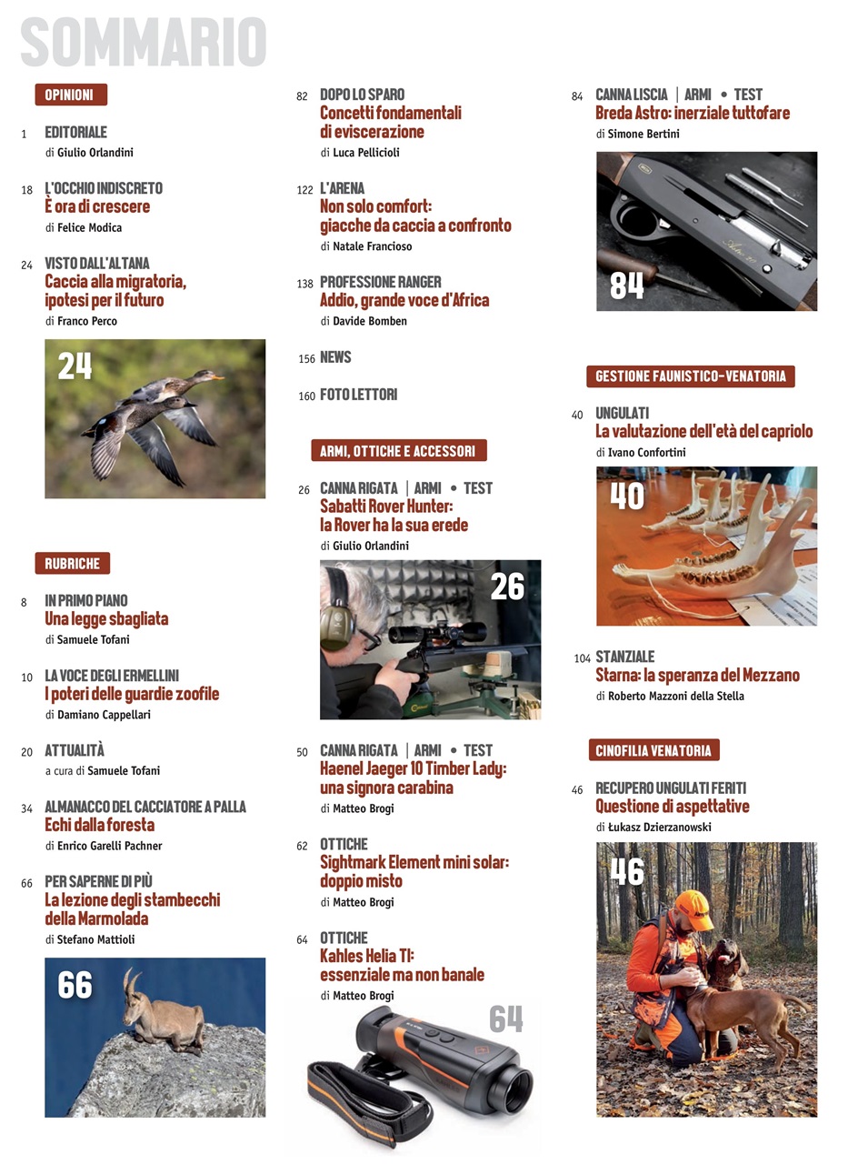 Caccia Magazine Preview Pages