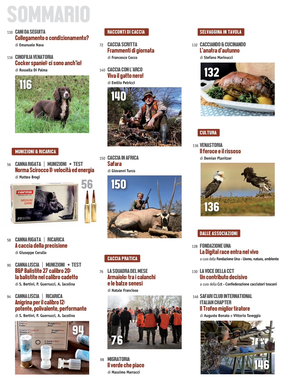 Caccia Magazine Preview Pages