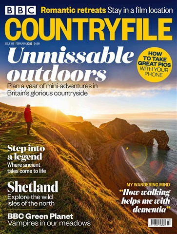 BBC Countryfile Magazine issue February 2022