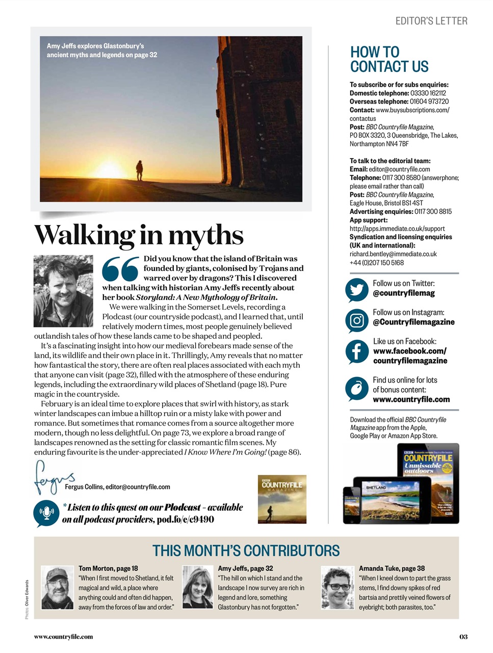 BBC Countryfile Magazine Preview Pages