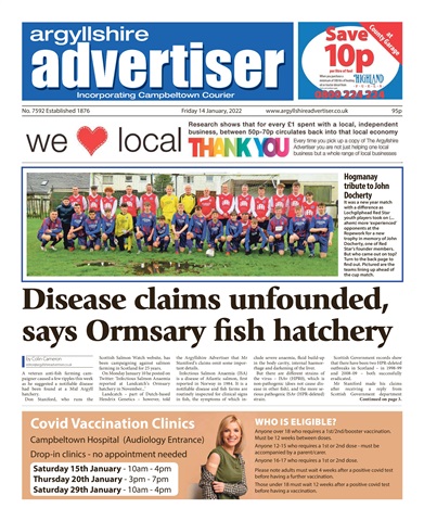 Argyllshire Advertiser issue 14/01/2022