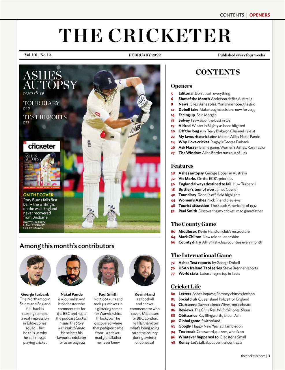 The Cricketer Magazine Preview Pages