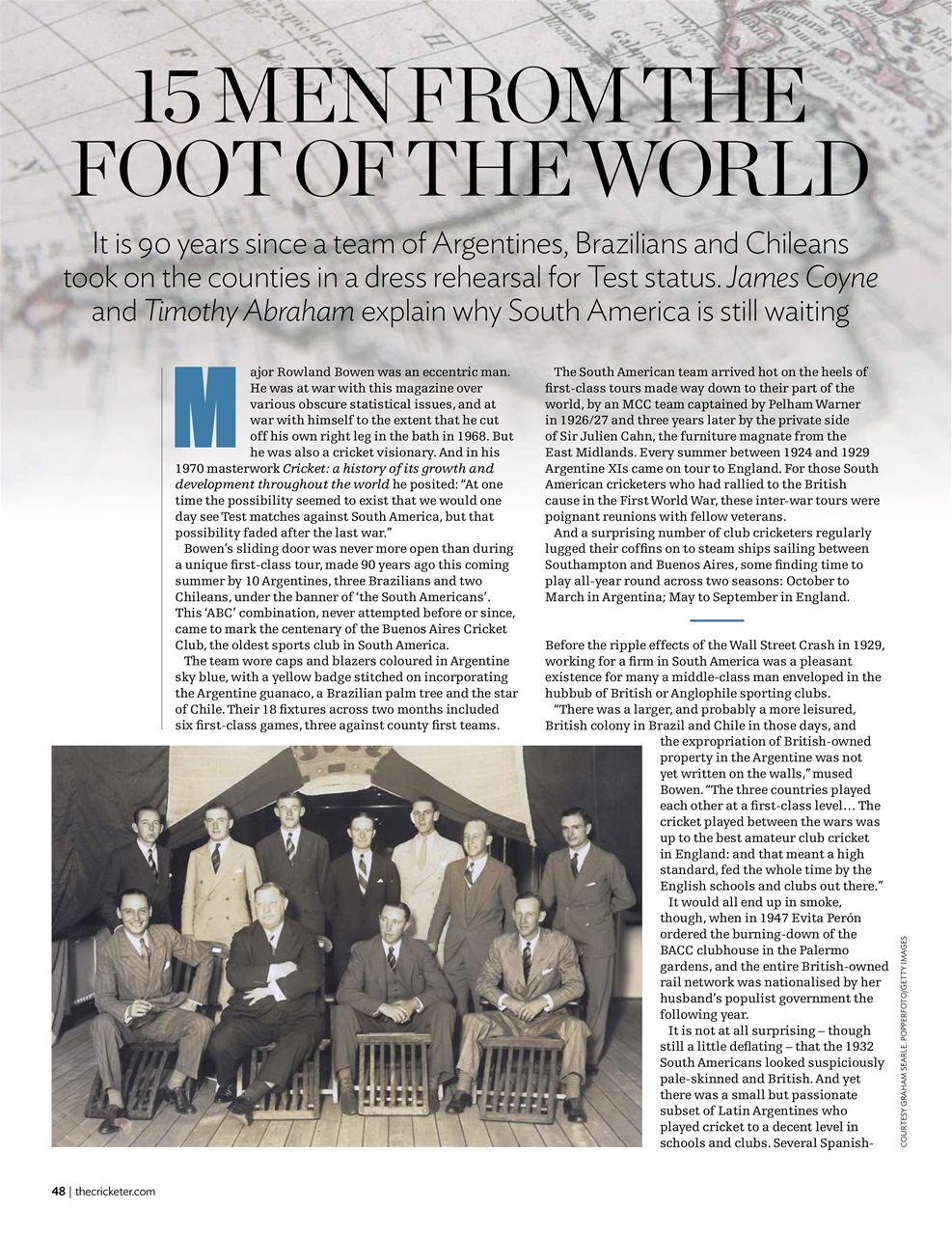 The Cricketer Magazine Preview Pages