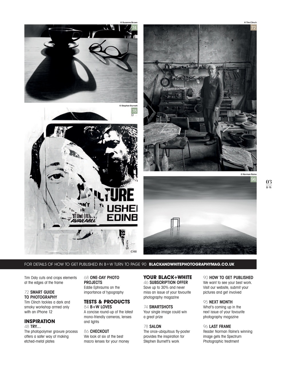 Black+White Photography Preview Pages