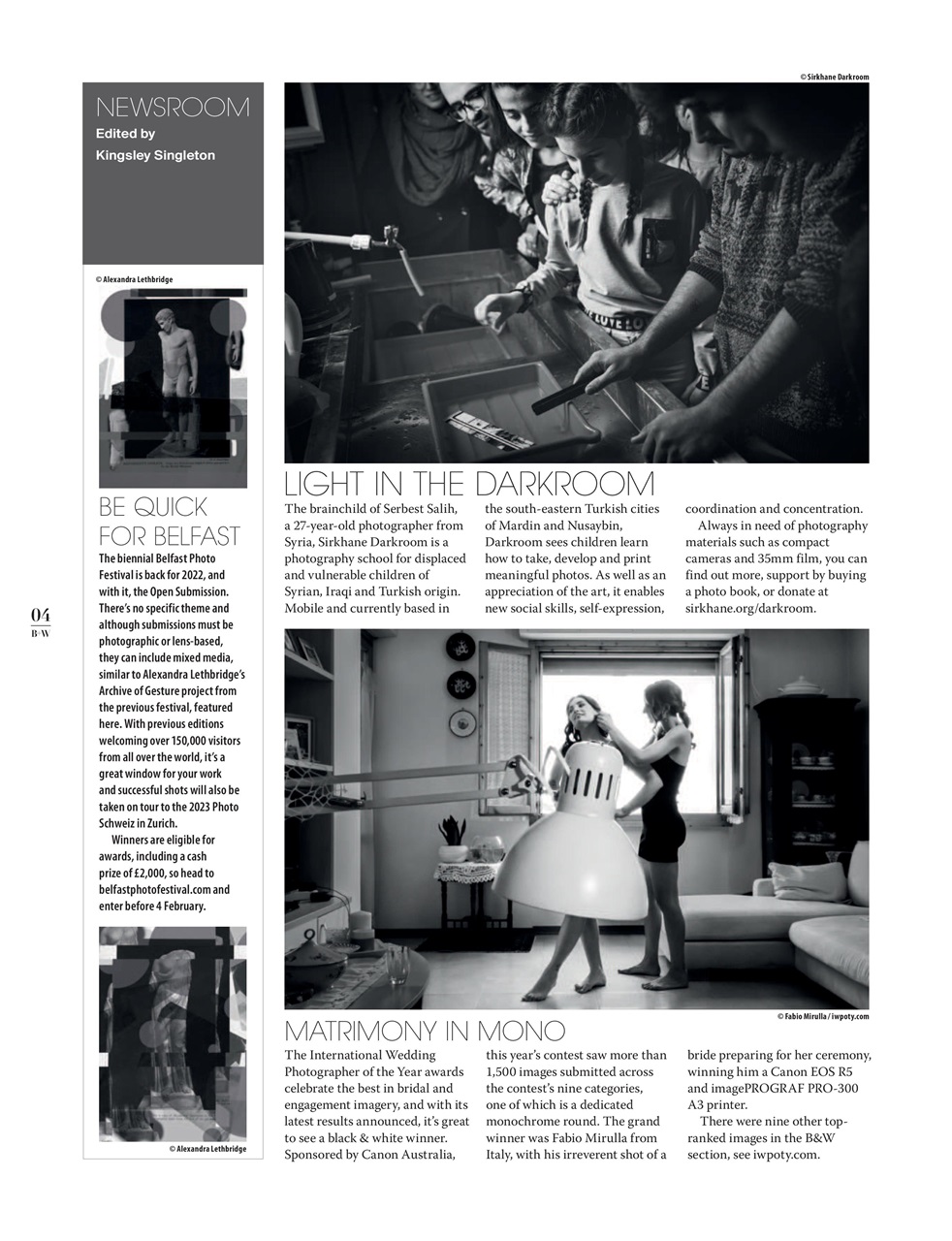 Black+White Photography Preview Pages
