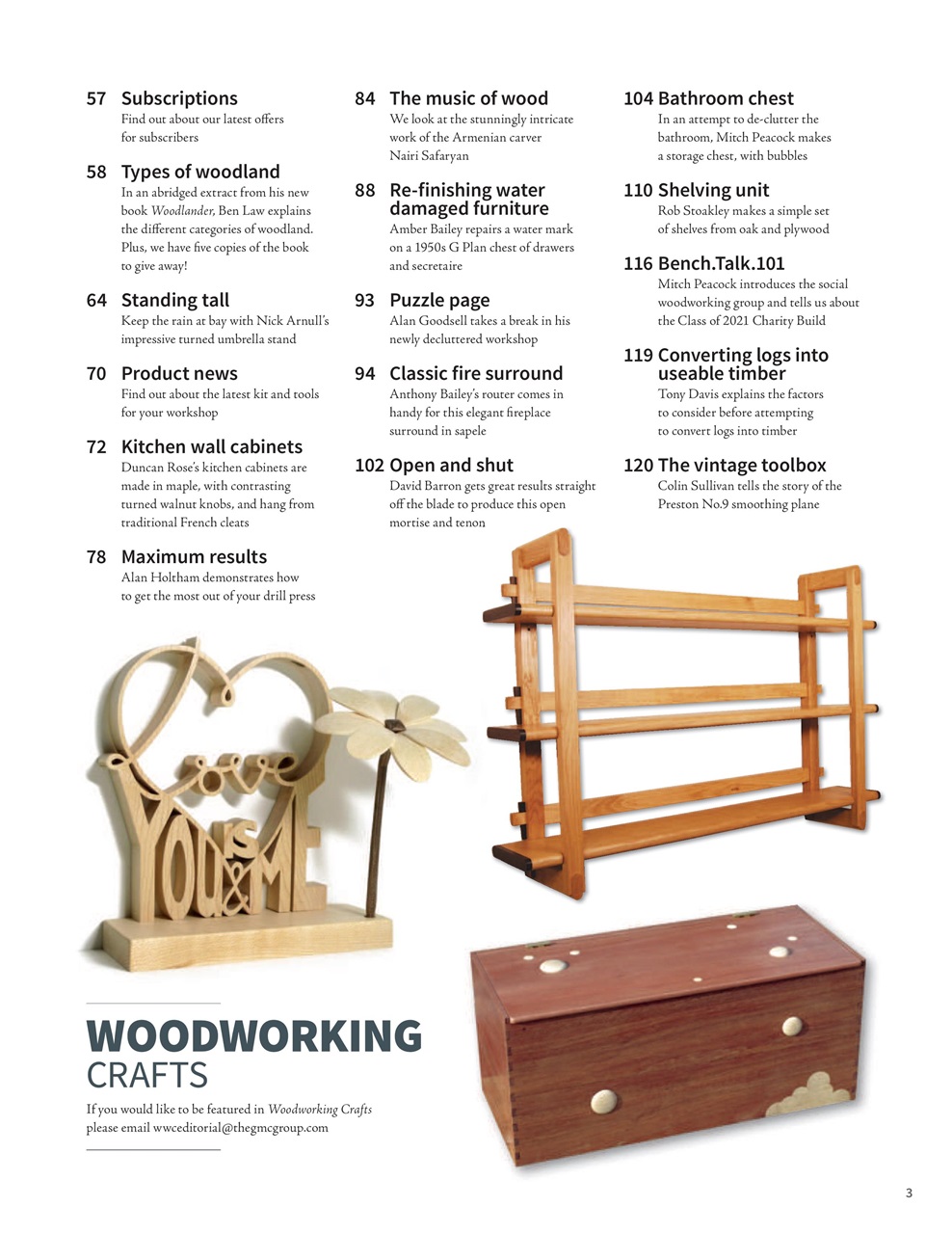 Woodworking Crafts Magazine Preview Pages