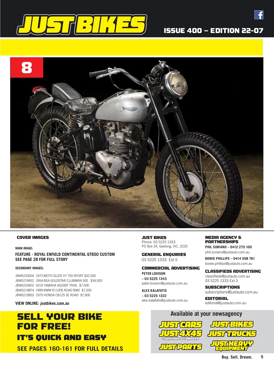 JUST BIKES Preview Pages