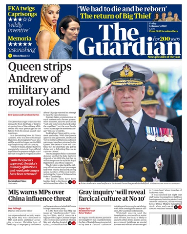 The Guardian Newspaper issue Friday, January 14, 2022