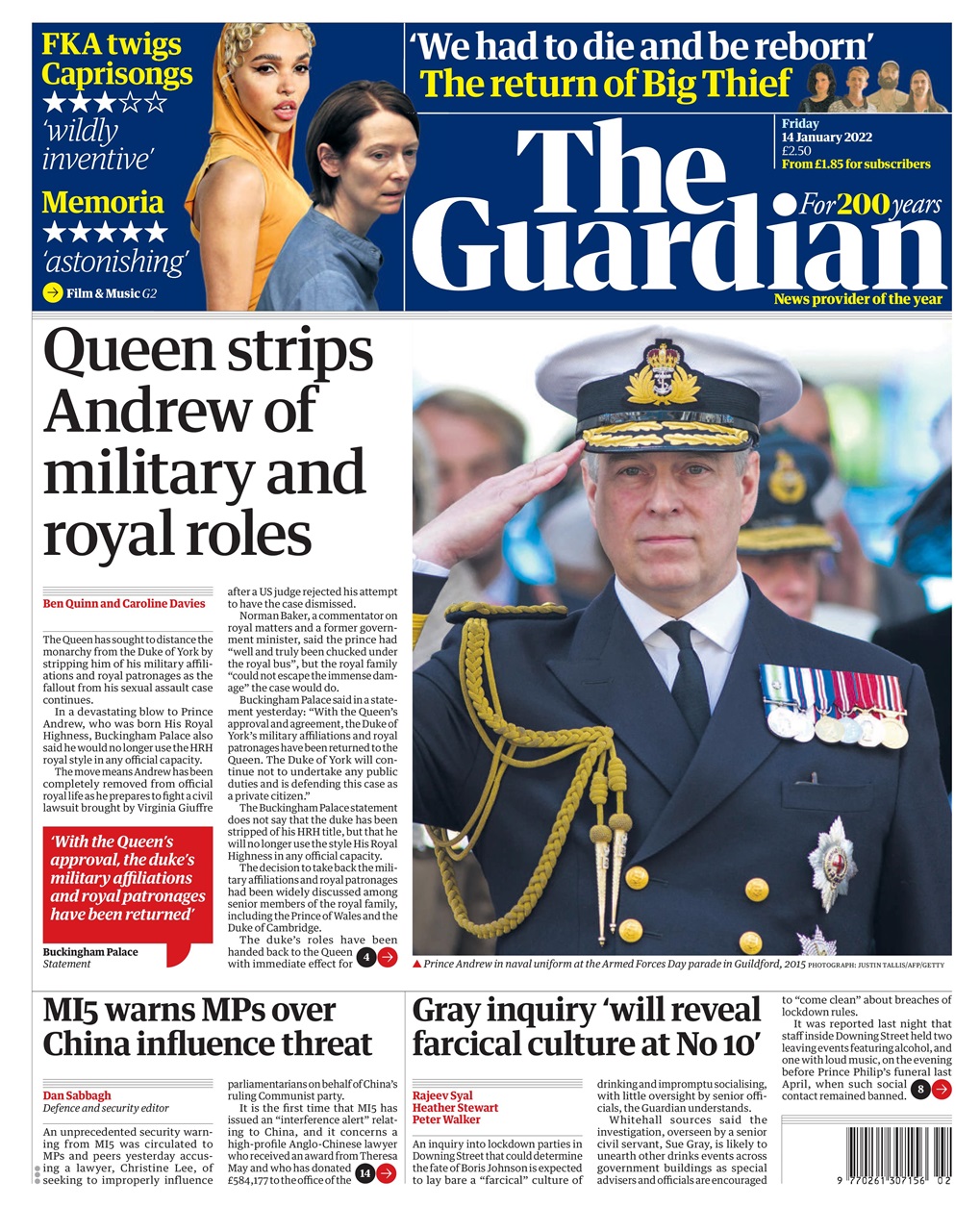 The Guardian Newspaper Preview Pages