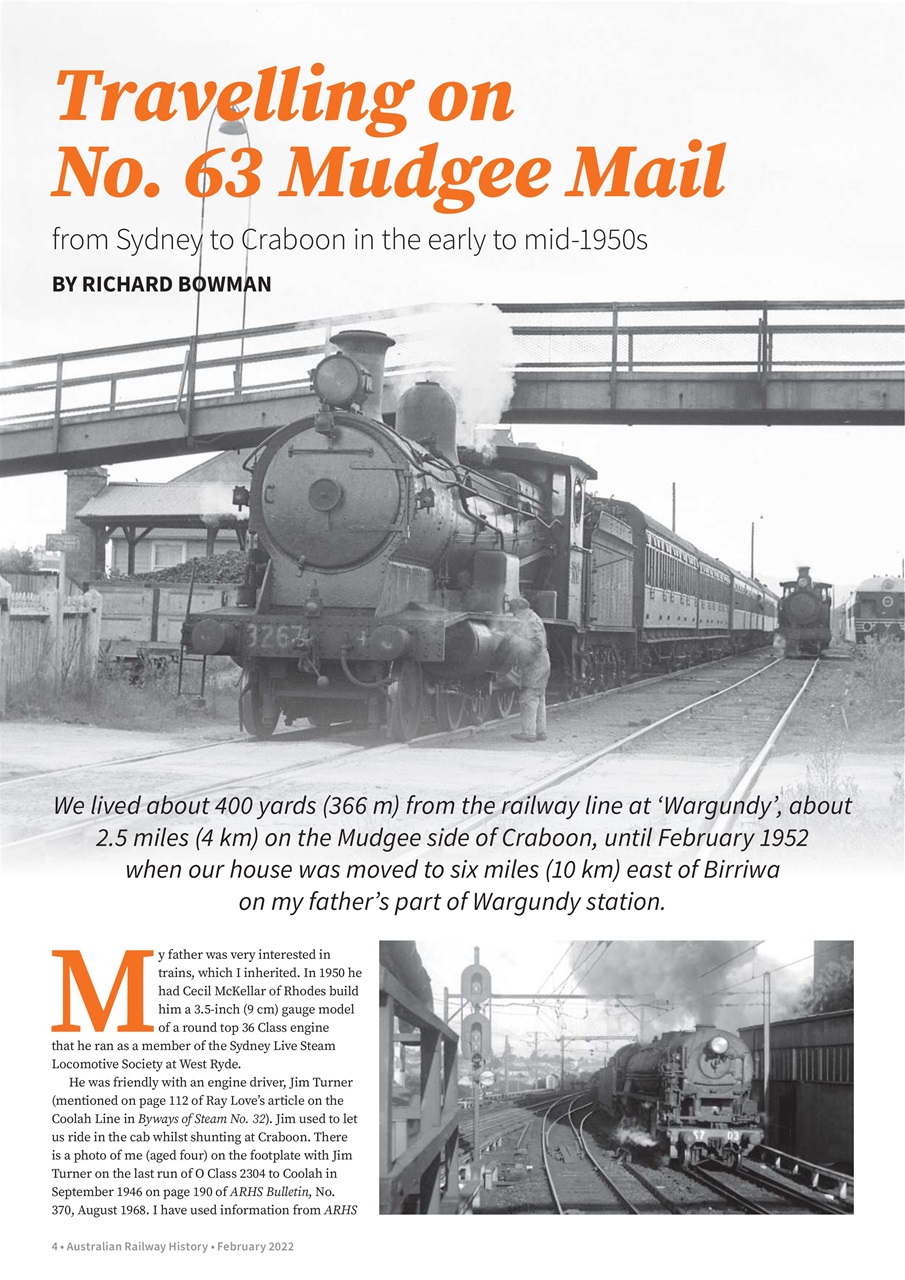 Australian Railway History Preview Pages