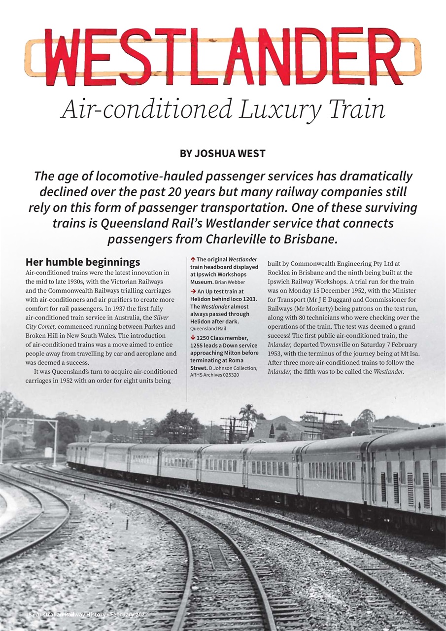 Australian Railway History Preview Pages