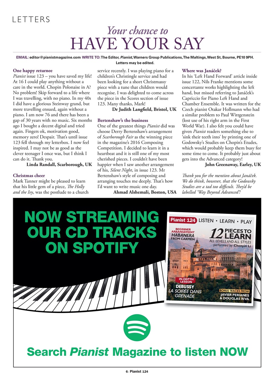 Pianist Preview Pages