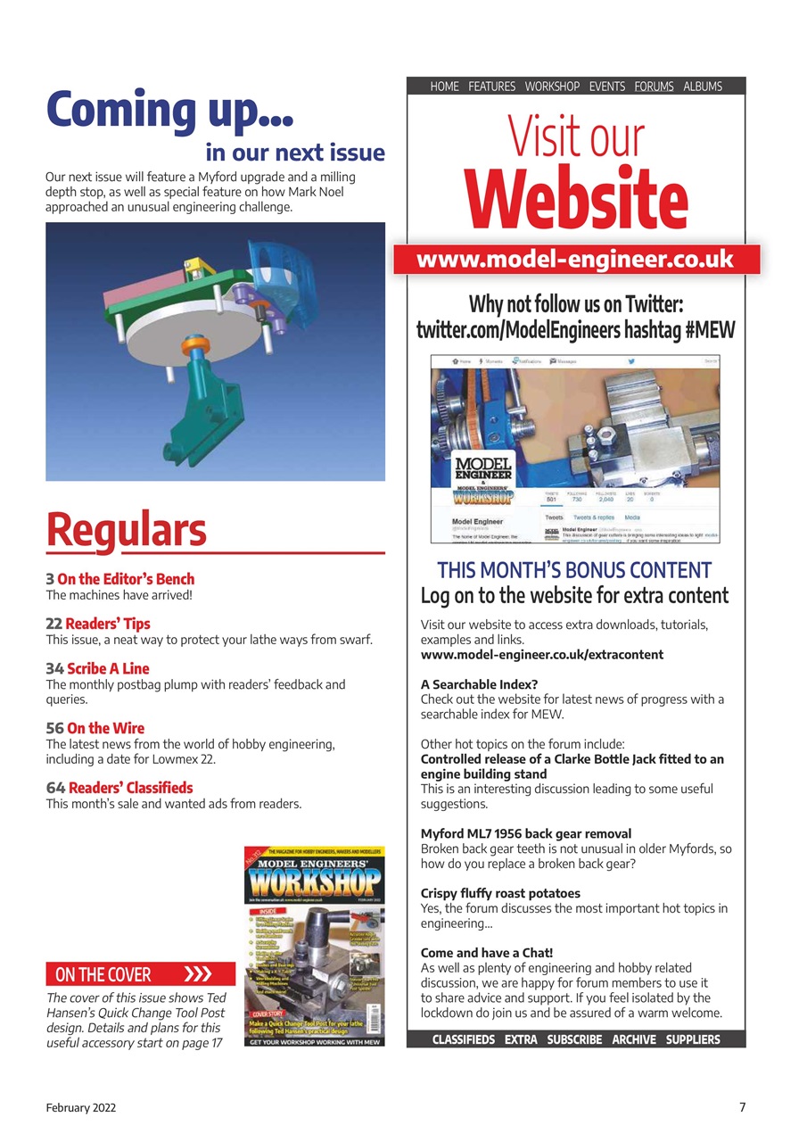 Model Engineer & Workshop Magazine Preview Pages