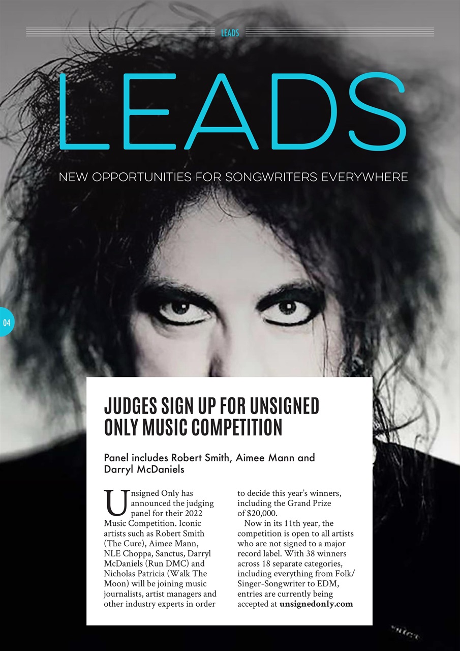 Songwriting Magazine Preview Pages