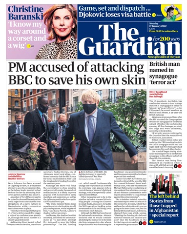The Guardian Newspaper issue Monday, January 17, 2022