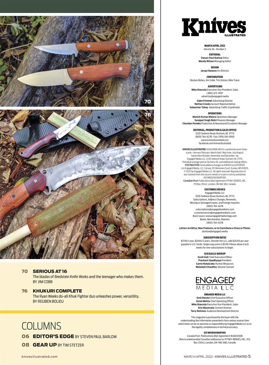 Knives Illustrated Preview Pages