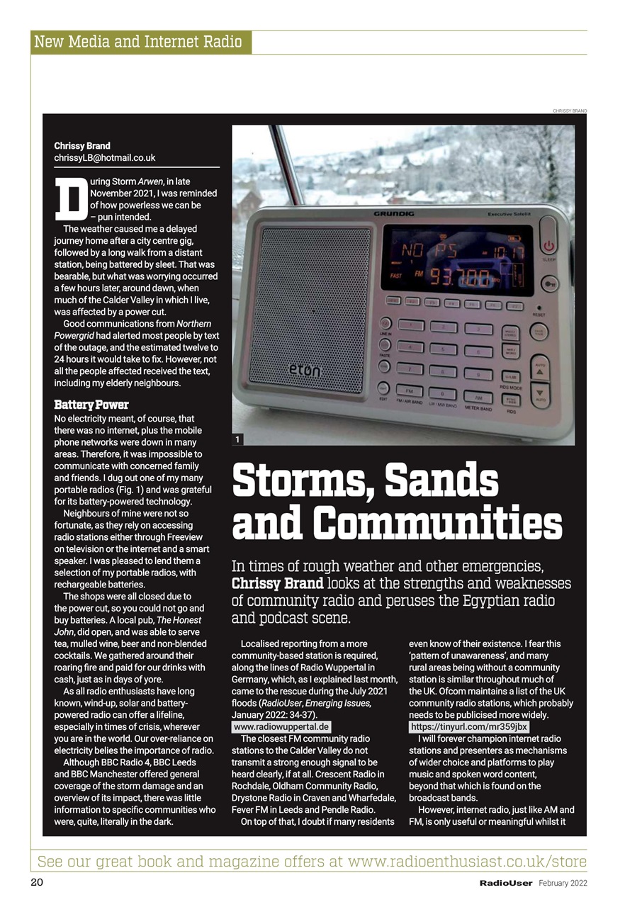 Radio User Preview Pages