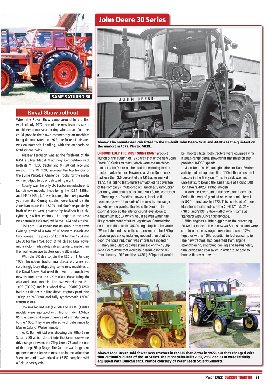 Classic Tractor Preview Pages