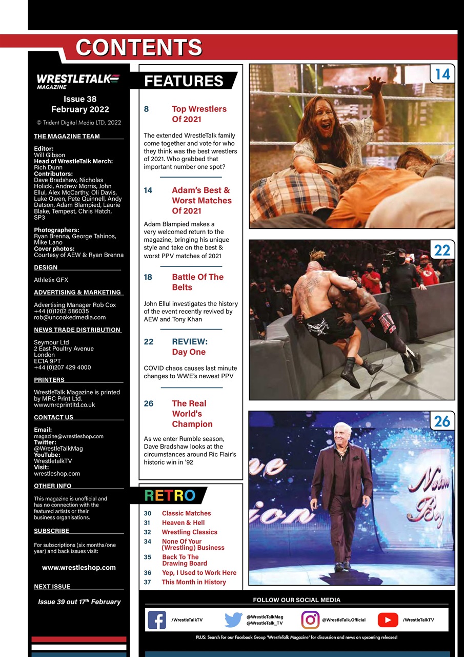 Wrestletalk Magazine Preview Pages