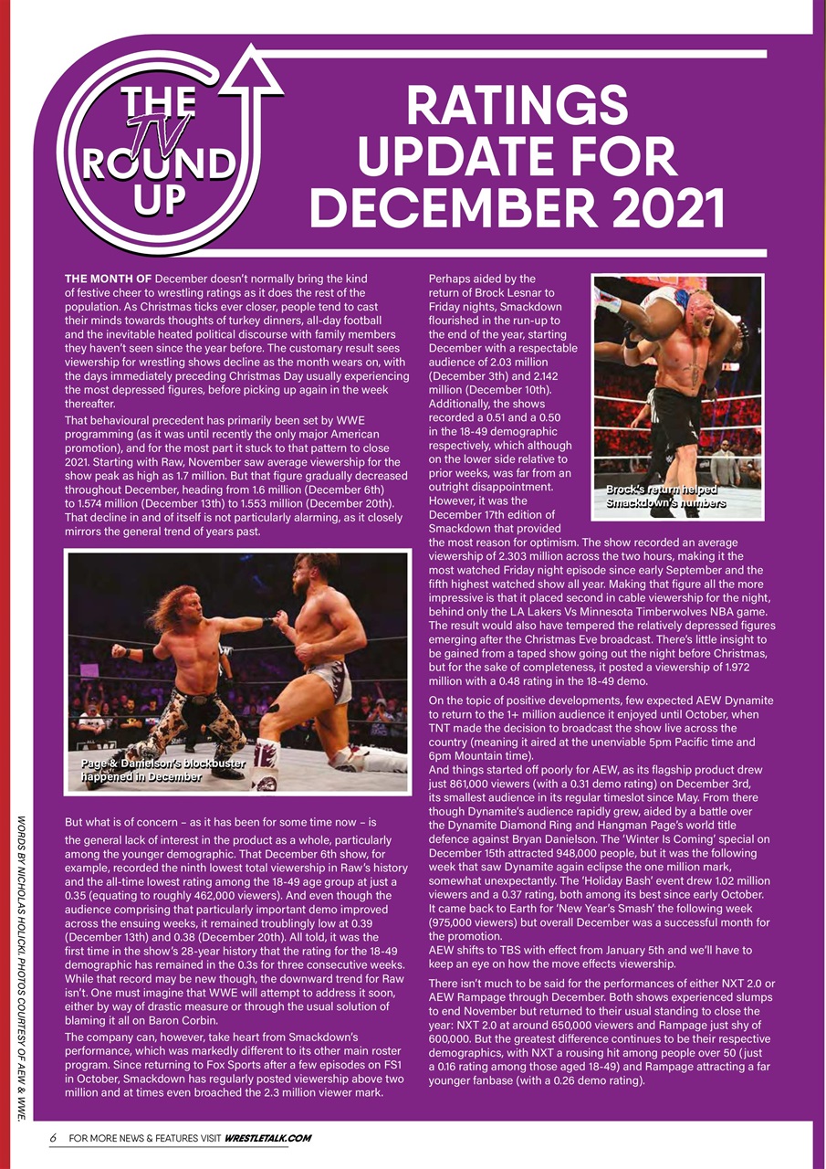 Wrestletalk Magazine Preview Pages