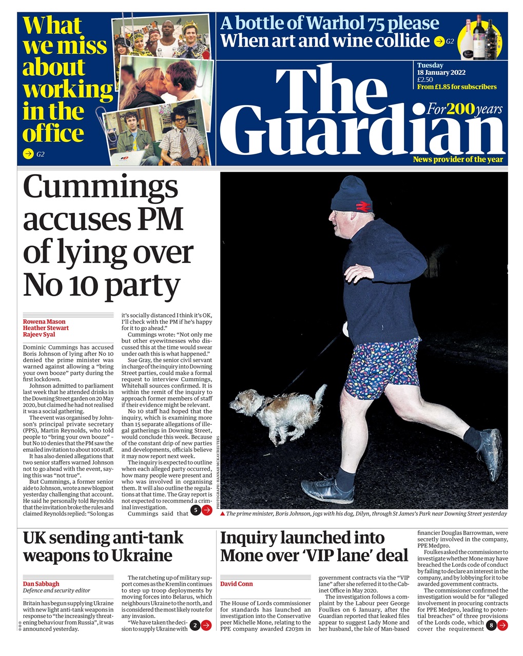 The Guardian Newspaper Preview Pages