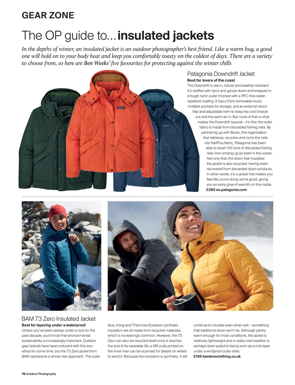 Outdoor Photography Preview Pages