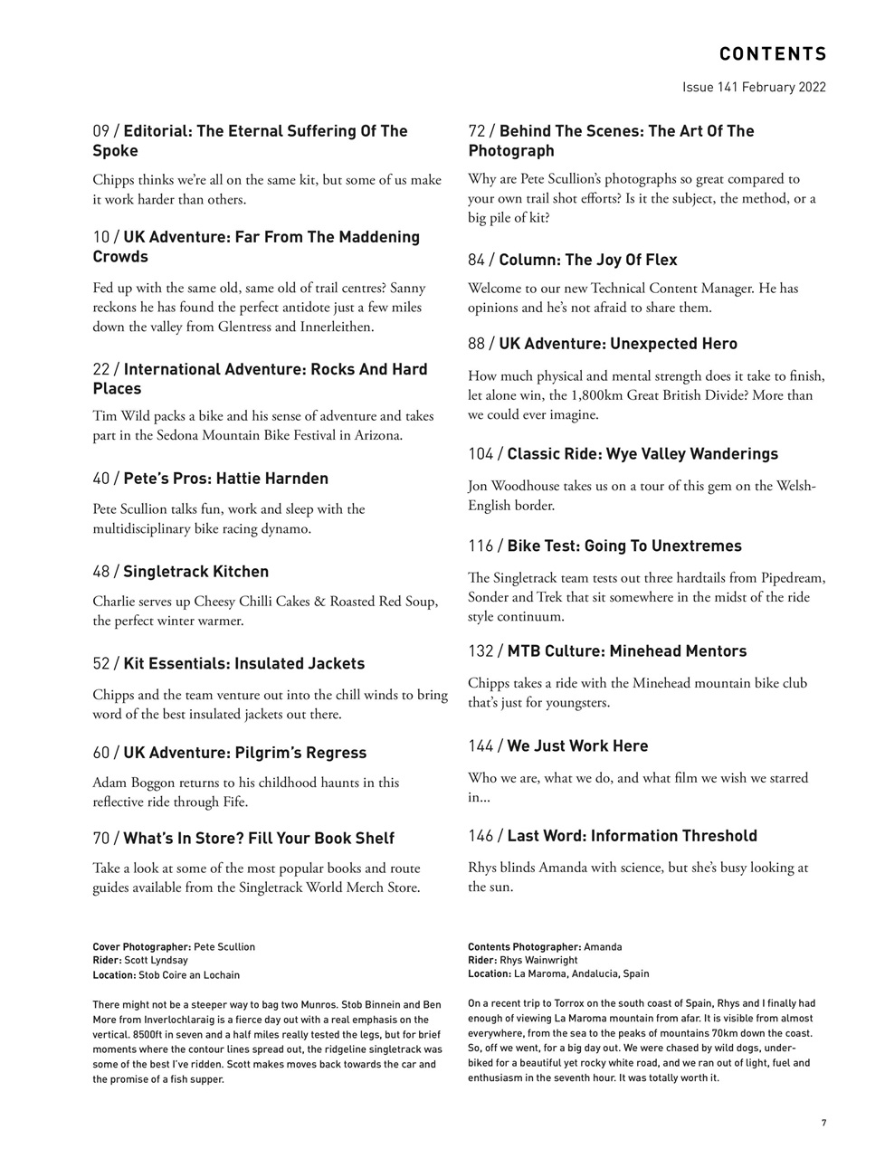 Singletrack Preview Pages