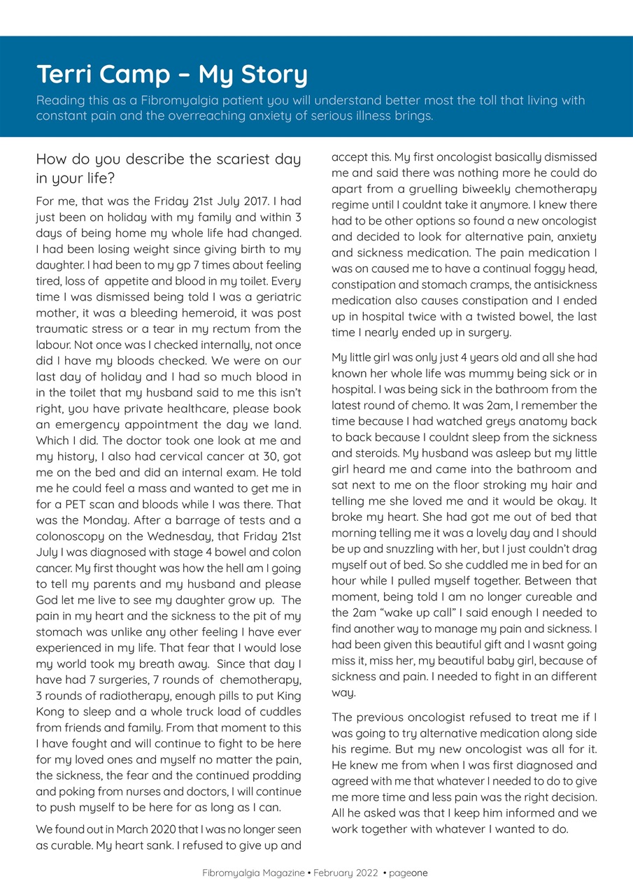 Fibromyalgia Magazine Preview Pages