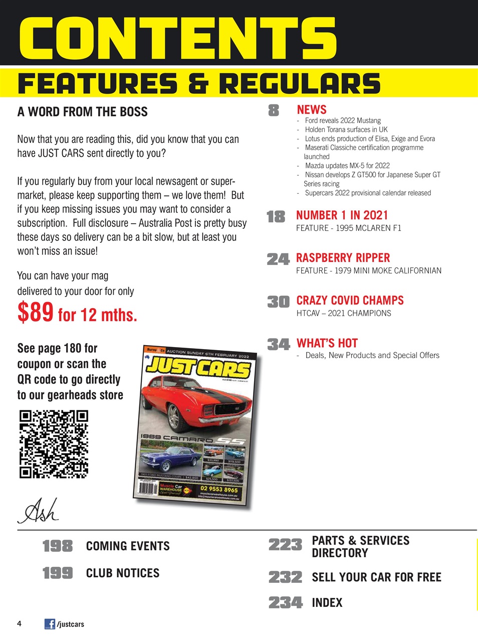 JUST CARS Preview Pages