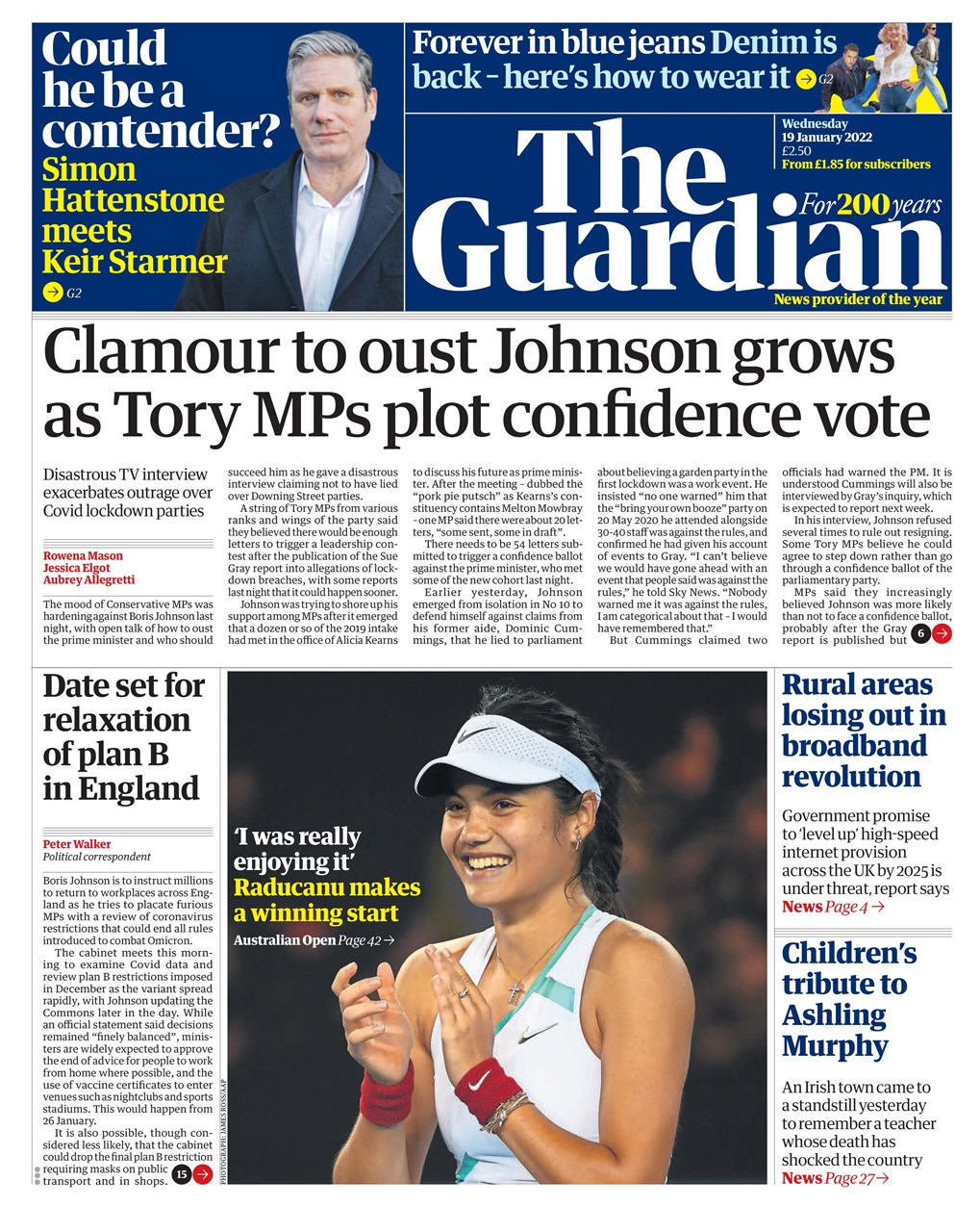 The Guardian Newspaper Preview Pages