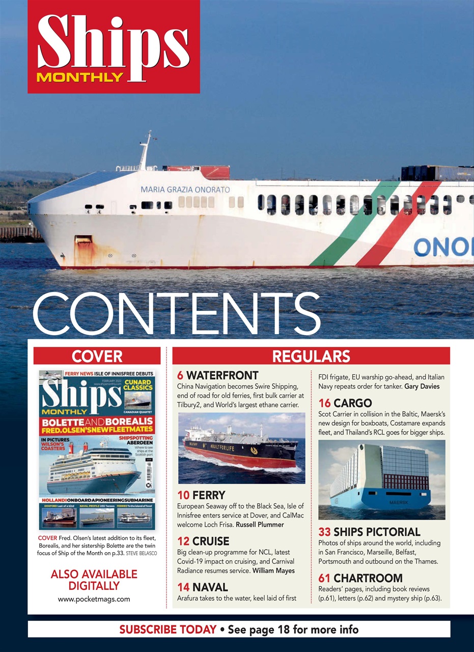 Ships Monthly Preview Pages