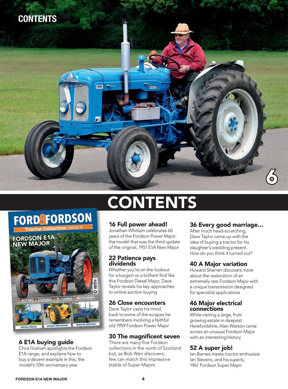 Ford & Fordson Tractor Collection Preview Pages
