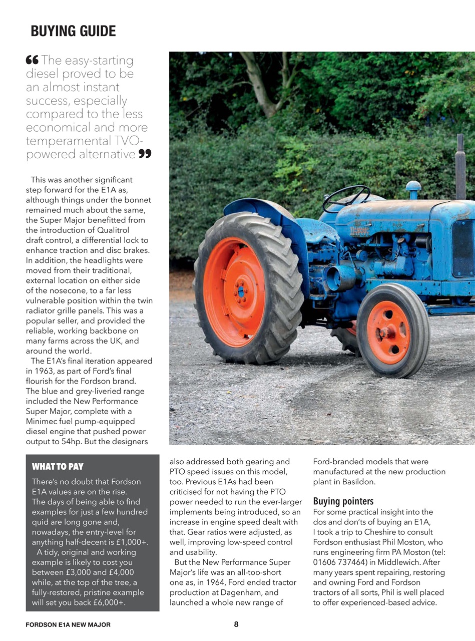 Ford & Fordson Tractor Collection Preview Pages